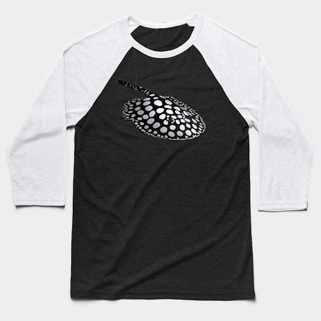 Spotted Stingray Baseball T-Shirt by DavidLoblaw